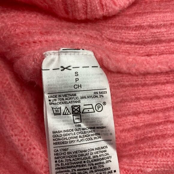 OLD NAVY, Turtleneck, Soft Slouch Women’s Sweater, Light Peony,‎ Oversized, Sz S - Picture 7 of 8